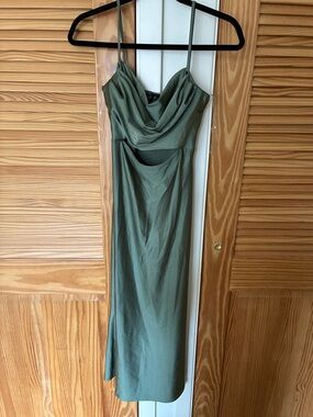 pure perfection satin wrap dress reviews Pure Perfection Satin Wrap Dress